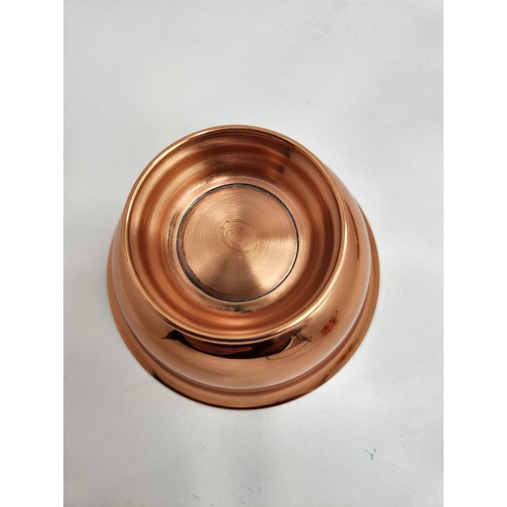 Vintage Coppercraft Guild Embossed Serving Tray Sugar and Creamer Set Copper - Picture 8 of 13